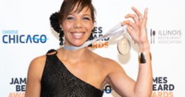 Chef Nina Compton at the James Beard Award event