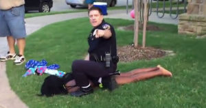 Dajerria Becton, being assaulted by police
