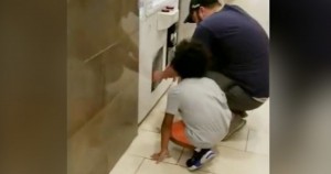 Antony Helsinki, father caught on camera sending his child to steal in a vending machine