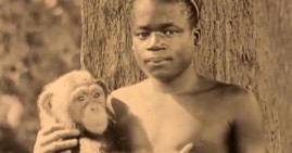 A pygmy from the African Congo, Ota Benga was exhibited in a cage along with monkeys.