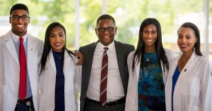 Dr. Herbert Oye and his children, who are also all doctors