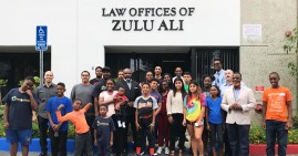 Children in front of the Law Offices of Zulu Ali