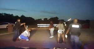 Sammie Anderson and her sons being brutalized by cops, as seen on dashcam video