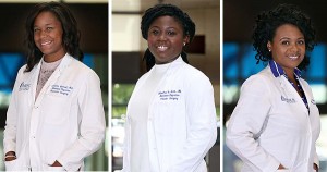 Dr. Avianne Bunnell, Dr. Kiandra Scott, and Dr. Quiana Kern are surgical residents at MUSC