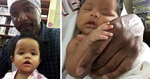 Chris Baylor with his daughter, Aaliyah AKA Bee