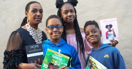 Jannaye Fennell and her three children