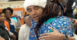 President Obama at Children's Hospital in Washington DC