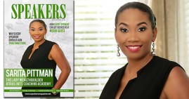 Sarita Pittman on the cover of Speakers Magazine