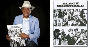 Ben Wilson and his bookcover for Black Chronicle