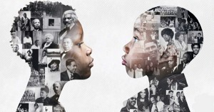 Children learning Black history