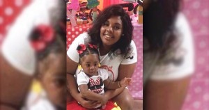 Malaysia Goodson and her 1-year old daughter