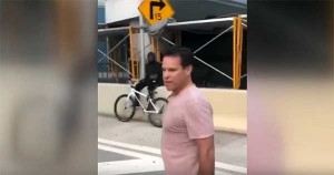 Mark Allen Bartlett brandishing a gun at Black teens in Miami