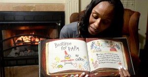 Principal Belinda George reading bedtime stories