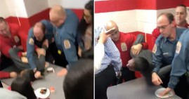 White school security officers violently subduing a 15-year-old Black teen girl