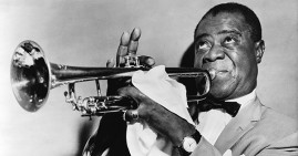 Louis Armstrong, famous Black jazz musician