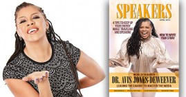 Dr. Avis Jones-Deweever on the cover of Speakers Magazine