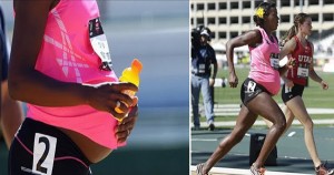 Alysia Montano running while pregnant