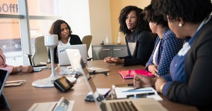 Black women executives working