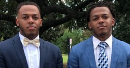 Brin and Nial Wilson, twins from Louisiana who earned a million dollars in scholarships