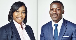 Melanie Igwe and Kwaku Owusu, founders of Drugviu