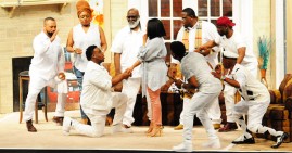 Scene from Daddy's Boys stage play