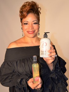 Angela Brown, founder of D'Serv hair care products