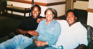 Blanche J. Moore with her 2 sons