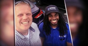 Officer Brian Nugent with Rameil Pitamber