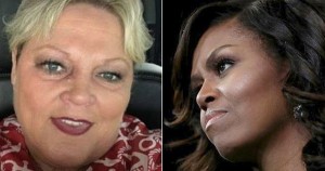 Pamela Taylor and Michelle Obama