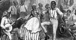 African Americans playing and dancing to country music