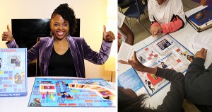 April D. Preyar, creator of JustUs Junkie's Trials & Trump boardgame