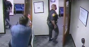 Black sheriff, Alan Gaston, confronted by white security guard