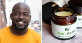 Cory Holmes, founder of Holmes Organics CBD products