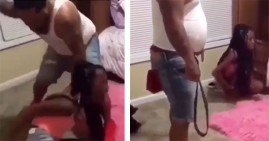 Father beats 12-year old daughter