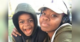 Shanice Martin and her 6-year old son