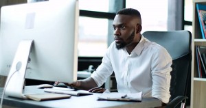 Black entrepreneur boosting his business online