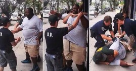 Officer Daniel Pantaleo choking Eric Garner