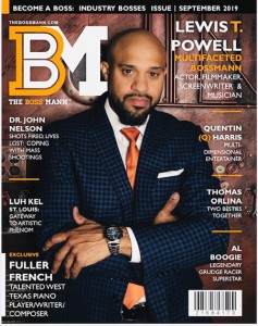 Lewis T. Powell on the cover of Boss Man Magazine