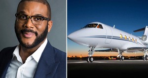 Tyler Perry with private jet