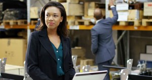 African American owner of a warehouse and storage business