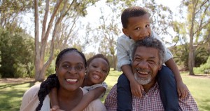 Black parents and grandparents