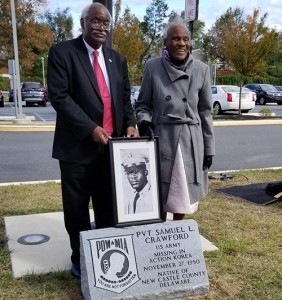 PFC Samuel L Crawford ceremony