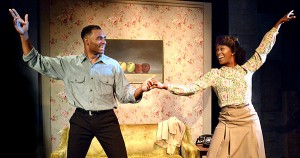 Preston Butler III and Tara Strong Lyons in The Double V