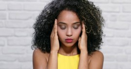 African American woman suffering from anxiety