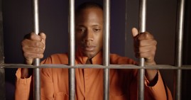 African American inmate thinking