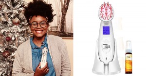 Toja Cawley, founder of Hairocracy Edge Control device