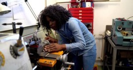 African American woman tradesman