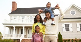 Black family homeowners