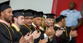 Prisoners graduating from college through the Hudson Link program