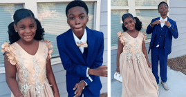 Skylar and Christian, a brother and sister going to their school's father-daughter dance